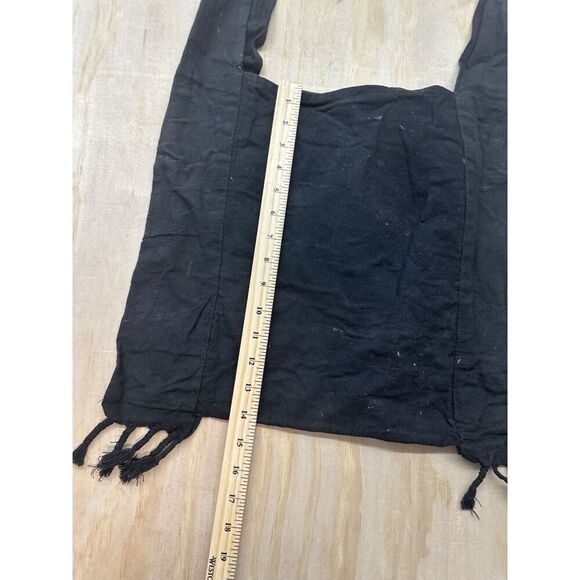 Handmade Elephant Gold Thread Embroidered Vintage Shopping Bag Tote Cross Body - Picture 6 of 7